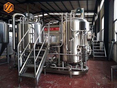 Peralatan Kilang Bir 500L Produk Keluli Tahan Karat Tradisional